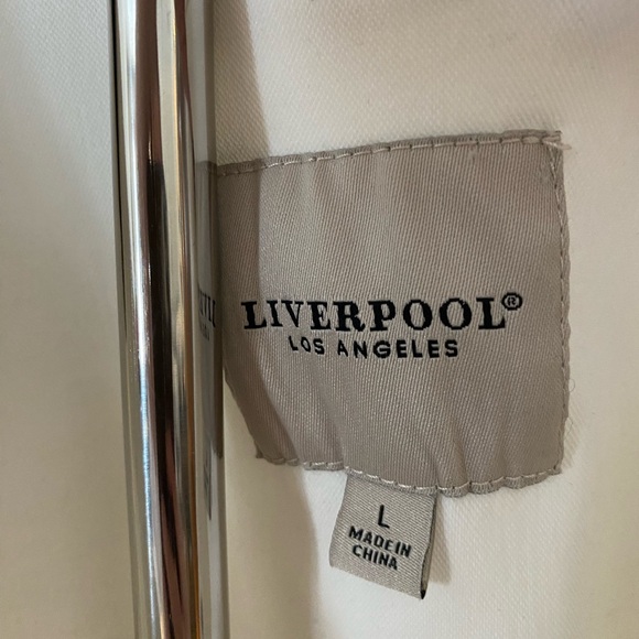 Liverpool White Jacket with Label Detail - Picture 3 of 5